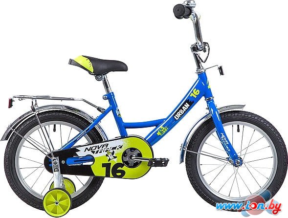 Детский велосипед Novatrack Urban 16 (синий/желтый, 2019) в Бресте
