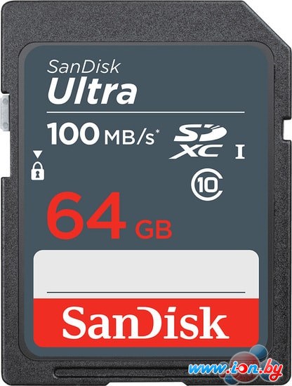 Карта памяти SanDisk Ultra SDXC SDSDUNR-064G-GN3IN 64GB в Гродно