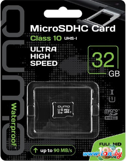 Карта памяти QUMO microSDHC QM32GMICSDHC10U1NA 32GB в Витебске