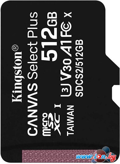 Карта памяти Kingston Canvas Select Plus microSDXC 512GB в Минске