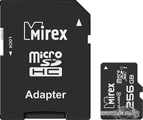 Карта памяти Mirex microSDXC 13613-AD3UH256 256GB (с адаптером) в Гродно