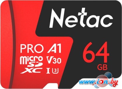 Карта памяти Netac P500 Extreme Pro 64GB NT02P500PRO-064G-R + адаптер в Могилёве