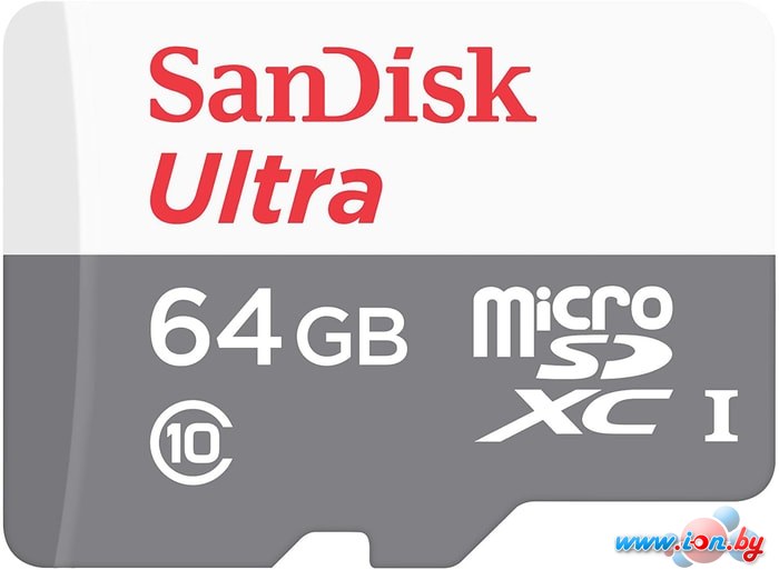 Карта памяти SanDisk Ultra SDSQUNR-064G-GN3MN microSDXC 64GB в Минске