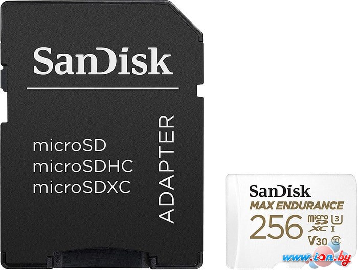 Карта памяти SanDisk microSDXC SDSQQVR-256G-GN6IA 256GB (с адаптером) в Гродно