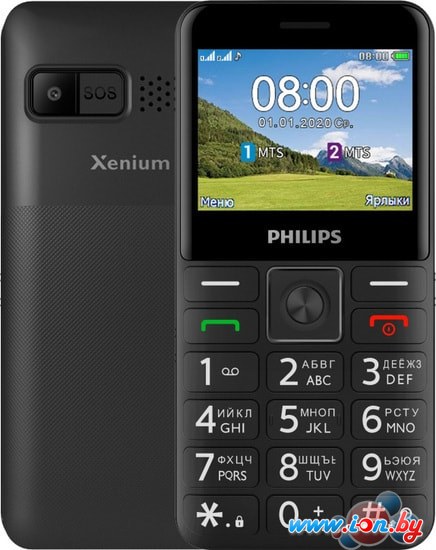 Мобильный телефон Philips Xenium E207 (черный) в Гомеле