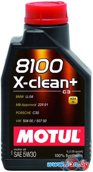 Моторное масло Motul 8100 X-clean+ 5W-30 1л в Бресте