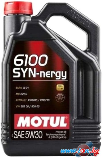 Моторное масло Motul 6100 Syn-nergy 5W-30 4л в Могилёве