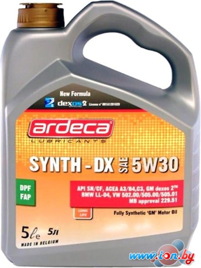 Моторное масло Ardeca SYNTH-DX 5W-30 5л в Гомеле