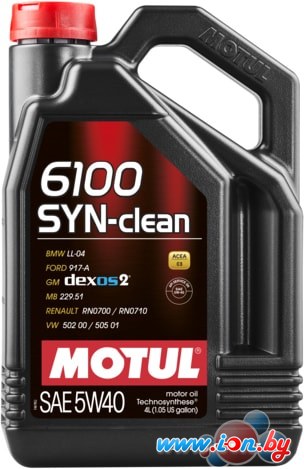 Моторное масло Motul 6100 Syn-clean 5W-40 4л в Могилёве