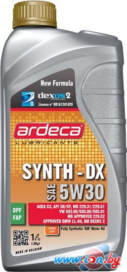 Моторное масло Ardeca SYNTH-DX 5W-30 1л в Бресте