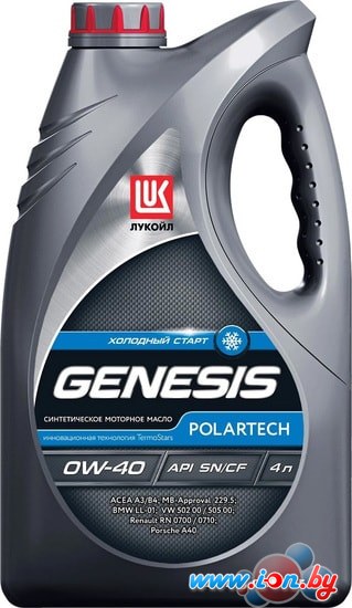 Моторное масло Лукойл Genesis Armortech 0W-40 4л в Гродно