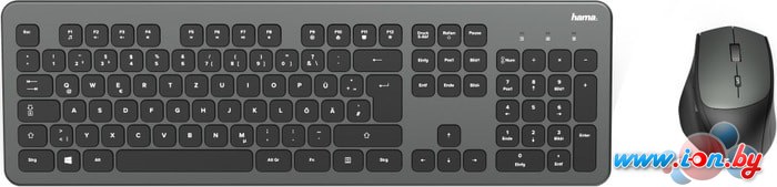 Клавиатура + мышь Hama KMW-700 Set (черный/серый) в Бресте