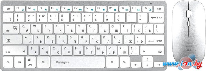 Клавиатура + мышь QUMO Paragon (серебристый/белый) в Бресте