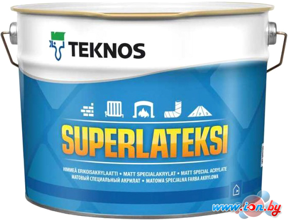 Краска Teknos Superlateksi 9л (база 1) в Гомеле