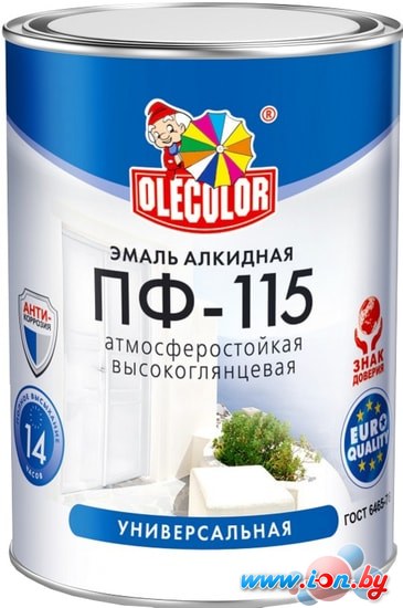 Эмаль Olecolor ПФ-115 универсальная 2.7 кг (голубой) в Могилёве