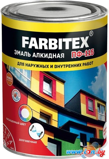 Эмаль Farbitex ПФ-115 1.8 кг (шоколадный) в Гомеле