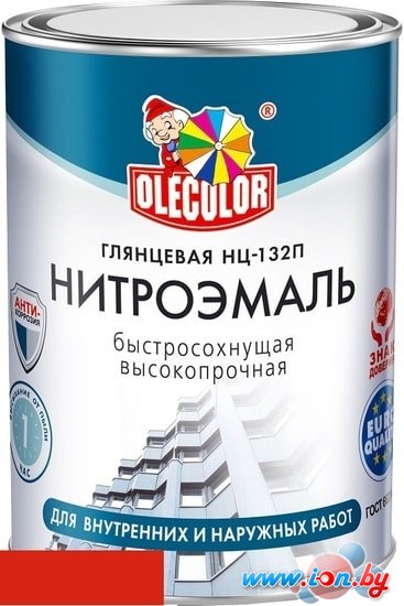 Эмаль Olecolor НЦ-132П 1.7 кг (красный) в Могилёве