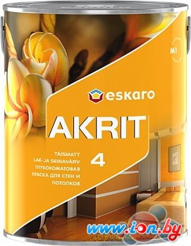 Краска Eskaro Akrit 4 0.95л (белый) в Могилёве