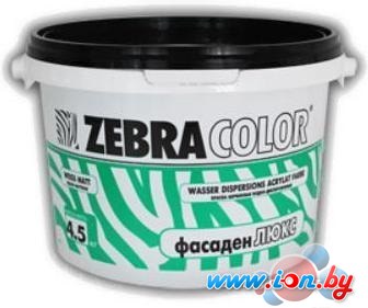 Краска Zebracolor Фасаден Люкс 15кг (белый) в Могилёве