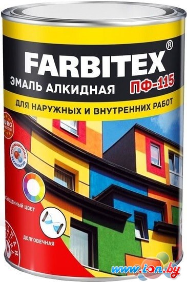 Эмаль Farbitex ПФ-115 2.7 кг (белый) в Бресте