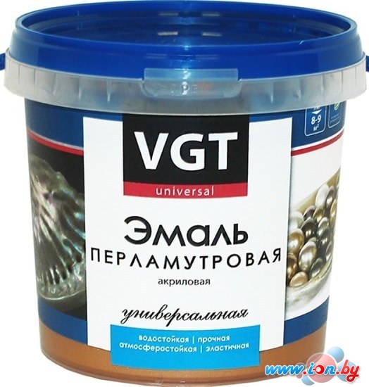 Эмаль VGT ВД-АК-1179 универсальная перламутровая (бронза, 10 кг) в Могилёве