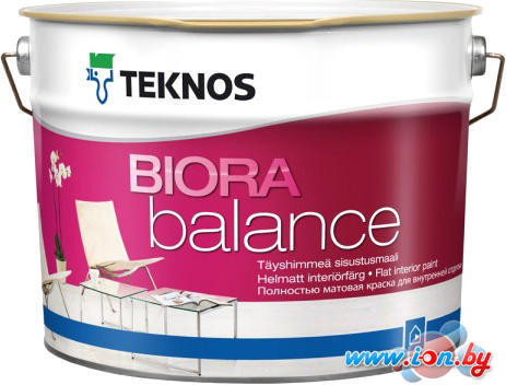 Краска Teknos Biora Balance 9л (база 1) в Могилёве