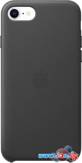 Чехол Apple Leather Case для iPhone SE 2020 (черный) в Гомеле