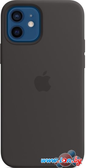 Чехол Apple MagSafe Silicone Case для iPhone 12/12 Pro (черный) в Гомеле
