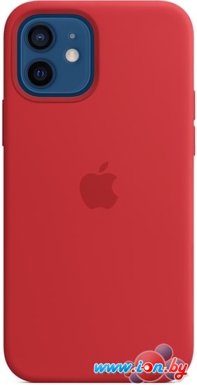 Чехол Apple MagSafe Silicone Case для iPhone 12/12 Pro (красный) в Бресте