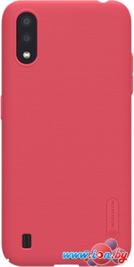 Чехол Nillkin Super Frosted Shield для Samsung Galaxy A01 (красный) в Гомеле