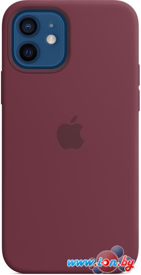 Чехол Apple MagSafe Silicone Case для iPhone 12/12 Pro (сливовый) в Гомеле