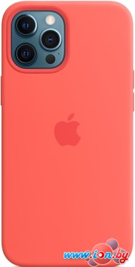 Чехол Apple MagSafe Silicone Case для iPhone 12 Pro Max (розовый цитрус) в Бресте