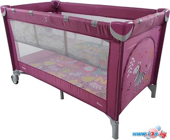Манеж-кровать Baby Tilly Rio Plus T-1021 (фиолетовый) в Минске