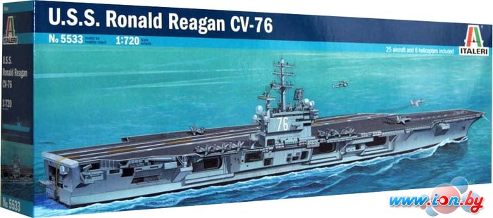 Сборная модель Italeri 5533 Американский авианосец U.S.S. Ronald Reagan CVN-76 в Витебске