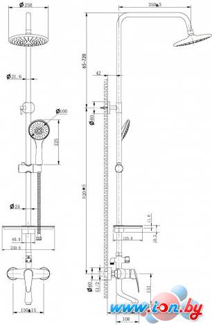 Душевая система Lemark LM0462C в Могилёве