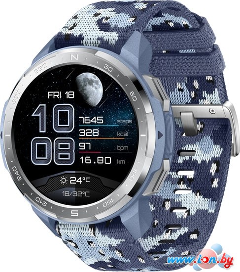 Умные часы HONOR Watch GS Pro (синий камуфляж, нейлон) в Могилёве
