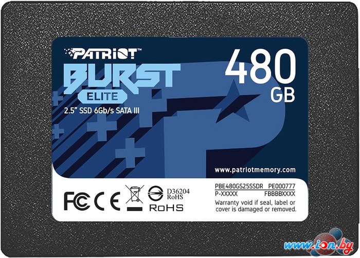 SSD Patriot Burst Elite 480GB PBE480GS25SSDR в Минске