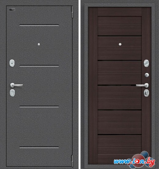 Металлическая дверь elPorta Porta S 104.П22 (антик серебро/wenge veralinga) в Бресте