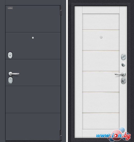 Металлическая дверь elPorta Porta S 4.Л22 (Graphite Pro/Virgin) в Могилёве