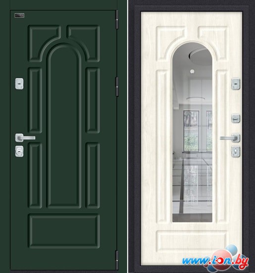 Металлическая дверь elPorta Porta M 55.56 (Green Stark/Nordic Oak) в Витебске