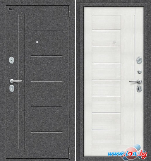 Металлическая дверь elPorta Porta S 109.П29 (Антик Серебро/Bianco Veralinga) в Бресте