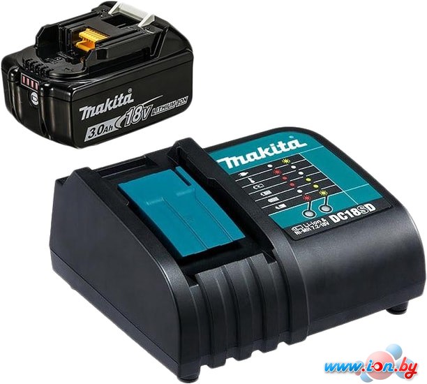 Аккумулятор с зарядным устройством Makita DC18SD + BL1830B (18В/3.0 Ah + 7.2-18В) в Бресте