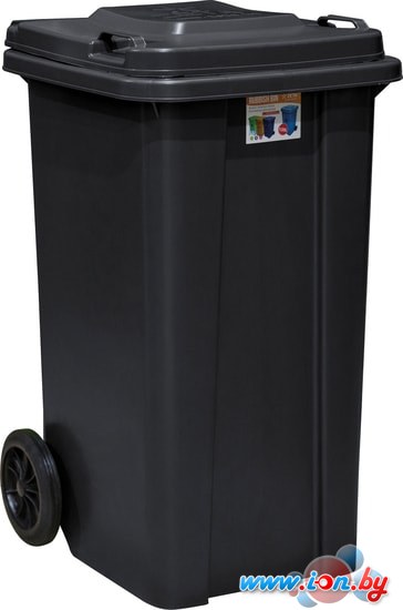 Контейнер для мусора Zeta ПЛ-00408 120 л (черный) в Витебске