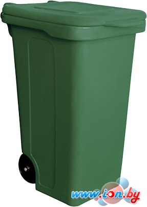 Контейнер для мусора БЗПИ с крышкой 120 л (зеленый) в Могилёве