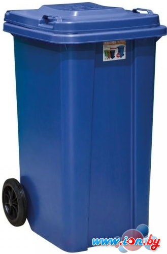 Контейнер для мусора Zeta ПЛ-00409/С 120 л (синий) в Могилёве