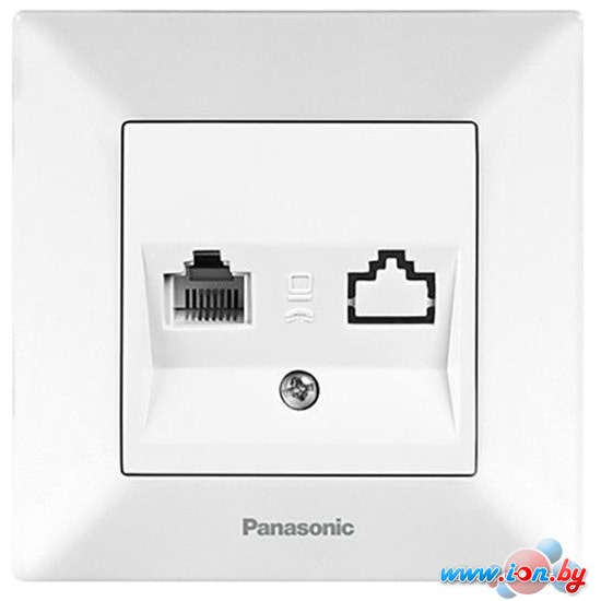 Розетка телефонная Panasonic Arkedia WMTC04022WH в Могилёве