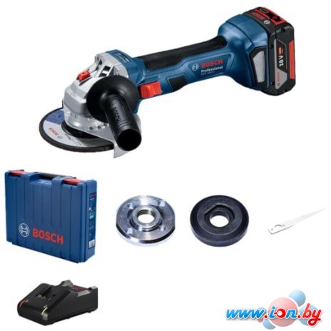 Угловая шлифмашина Bosch GWS 180-LI Professional 06019H90R1 (с 1-м АКБ, кейс) в Могилёве