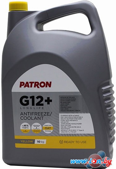 Антифриз Patron G12+ LongLife Yellow 10кг в Гродно