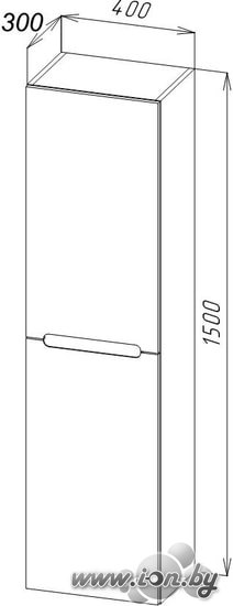 BelBagno Шкаф-пенал Etna-1500-2A-SC-WO-P-R (правый, rovere bianco) в Могилёве