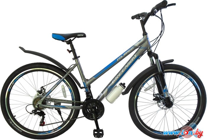 Велосипед Greenway Colibri-H 26 (серый/синий, 2018) в Гомеле